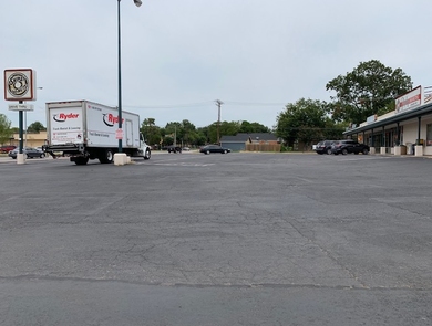 Paving a Shopping Center Lot during Redevelopment