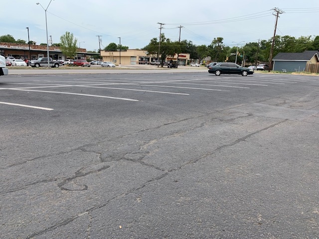 Paving a Shopping Center Lot during Redevelopment